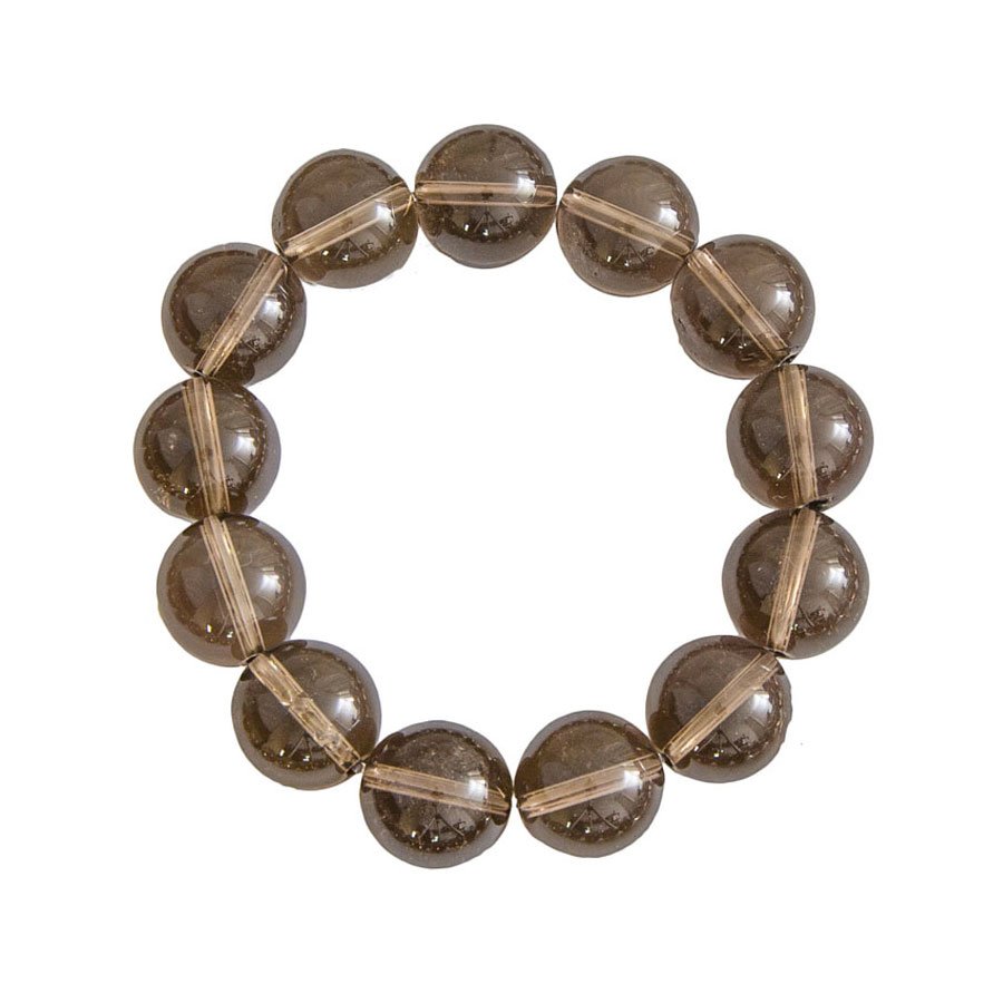 Rauchquarz Armband 14mm