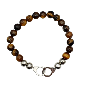 Tigerauge Armband Handschellen