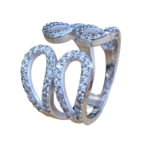 Silber Ring mit Zirkonia, Silber 925
